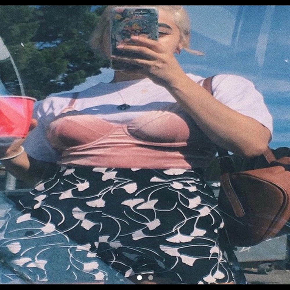 Baby pink velvet body suit